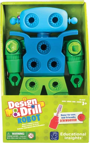Vista 6 de Educational Insights Robot de diseño y taladro - Juguetes de construcción y herramientas para niños, conjuntos de construcción de juguetes