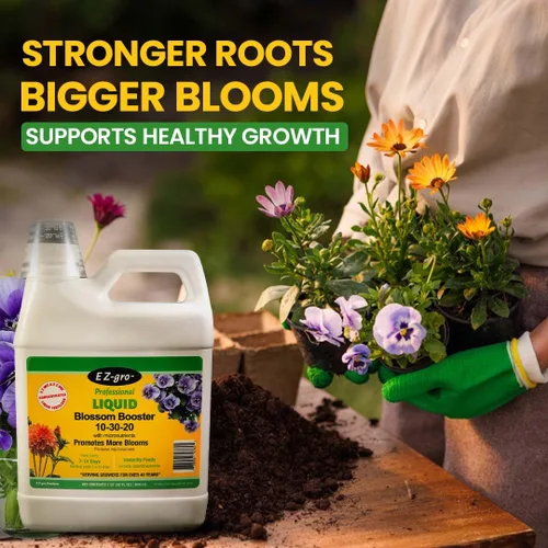 Vista 6 de EZ-GRO 10-30-20 Blossom Booster Fertilizante - Alimento líquido para plantas - El fertilizante para plantas está especialmente hecho para florecer