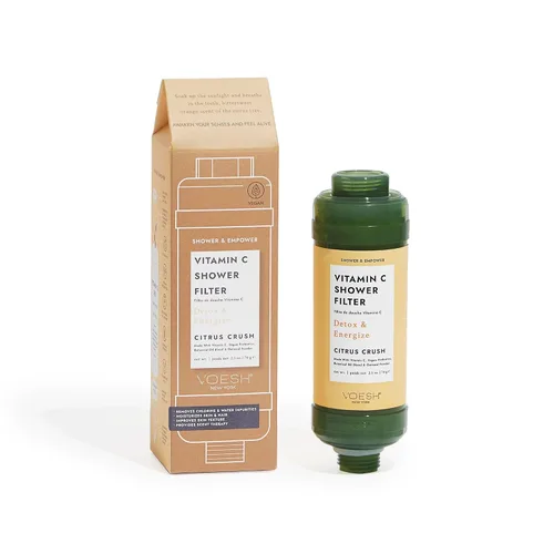 Vista 10 de VOESH Filtro de ducha con vitamina C, Blossom Bliss, aromaterapia de ducha, purificador de agua, suavizante de agua, probióticos veganos, cabezal