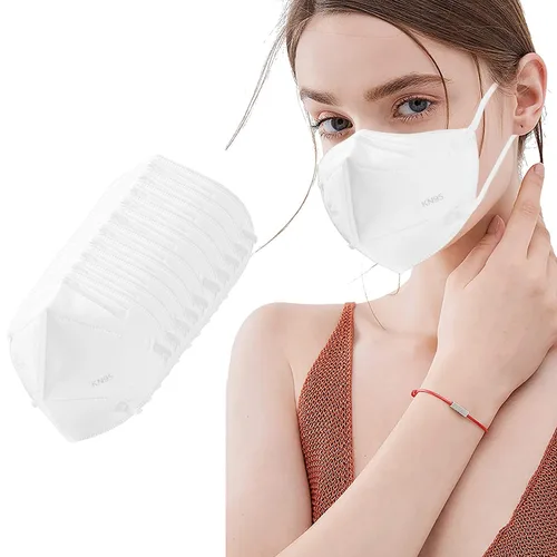 Vista 17 de LEMENT Mascarillas KN95, paquete de 100 unidades, mascarillas desechables transpirables para adultos, color azul
