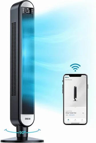 Vista 4 de Dreo Paquete de ventilador de torre con diseño remoto y sin aspas (Nomad One (DR-HTF007) + Cruiser Pro T2)