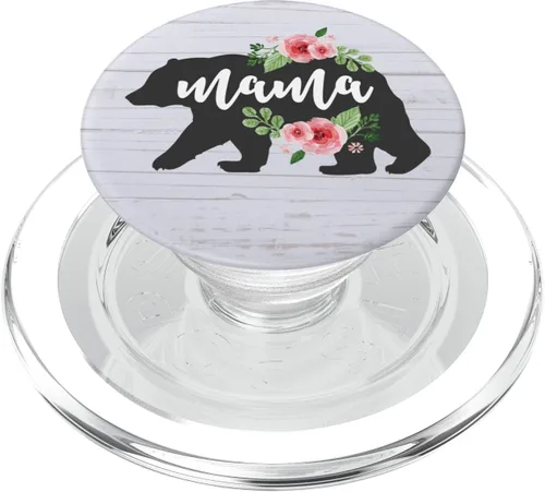 Vista 8 de Mama Bear Acuarela Rosas Florales PopSockets PopGrip: Agarre intercambiable para teléfonos y tabletas
