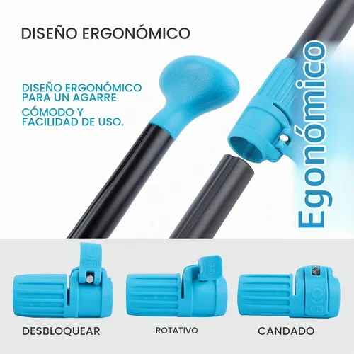Vista 5 de niphean Remo de kayak de 4 piezas, paletas de tabla de remo ajustables, pala ligera de SUP, accesorios de tabla de remo desmontable con eje de 3