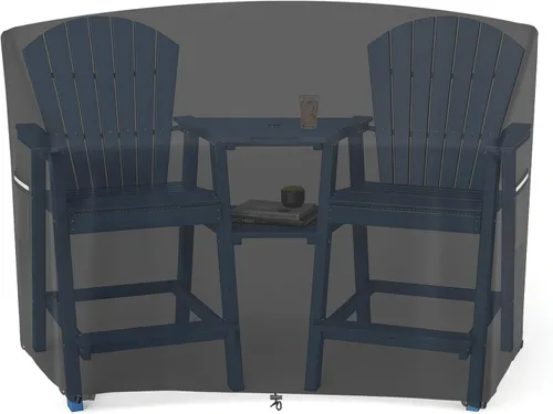 Vista 19 de AKEfit Fundas para sillas Adirondack para patio, paquete de 2 unidades, para sillas impermeables de hasta 29 pulgadas de ancho x 30 pulgadas
