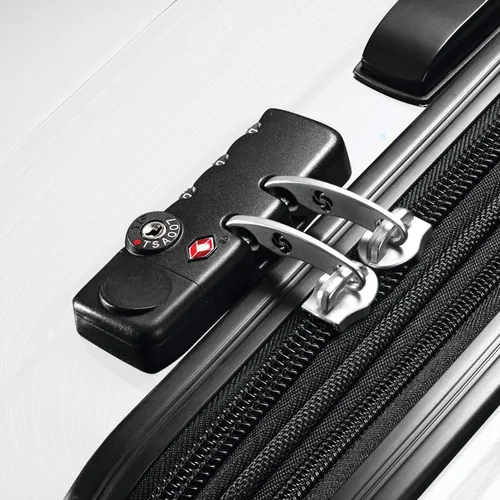 Vista 3 de Samsonite Winfield 2 - Equipaje rígido con ruedas giratorias, Cepillado blanco