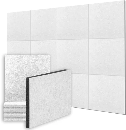Vista 11 de AP1259 - Kit de 12 paneles de espuma autoadhesivos acústicos de alta calidad para estudio de grabación, cine en casa y oficina, tablero de espuma