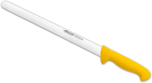 Vista 6 de Arcos Cuchillo para cortar/jamón de acero inoxidable de nitrum de 12 pulgadas. Cuchillo de cocina profesional para cocinar. Mango ergonómico