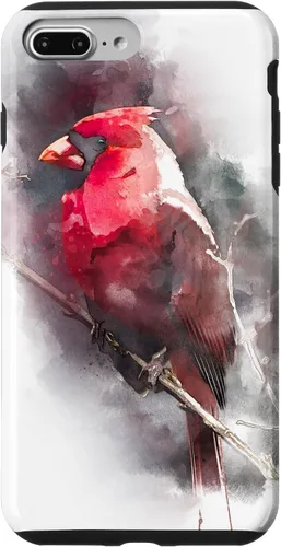 Vista 12 de Beautiful Watercolor Red Cardinal Bird Watching Animal Gift Case for iPhone 17