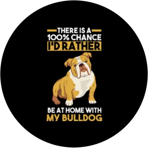 Vista 3 de Dog English Bulldog PopSockets intercambiables PopGrip