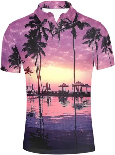 Vista 20 de HUGS IDEA Camiseta casual retro para hombre, diseño de calavera de manga corta Nota musical de hoja de otoño
