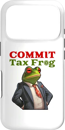 Vista 30 de Funda para iPhone 16 Commit Tax Frog Funny Fraud Meme Case