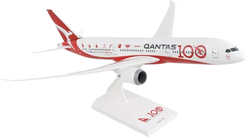 Vista 9 de Sky Marks Qantas 787-9 1/200 - Modelo de avión coleccionable