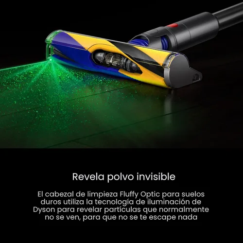 Vista 3 de Dyson V15 Detect - Aspiradora inalámbrica (amarillo/níquel)