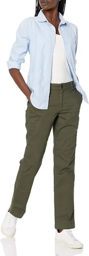 Vista 4 de Tienda Essentials Women's Classic Straight-Fit Stretch Twill Chino Pant