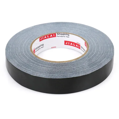 Vista 9 de JIALAI HOME Cinta adhesiva negra, 1 pulgada x 60 yardas, resistente, flexible, sin residuos, cinta impermeable para todo clima, resistente a