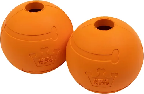 Vista 15 de Chew King Perro 2.5 pulgadas sabor tocino bolas de goma paquete 3 razas grandes