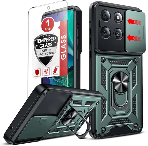 Vista 23 de LeYi Funda para Moto G Stylus 5G 2022: [No compatible con la versión 4G] Funda para Moto G Stylus 2022 con protector de pantalla de vidrio templado