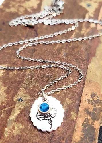 Vista 65 de Birth Month Flower and Birthstone Necklace