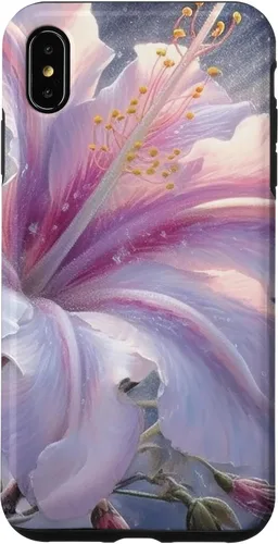 Vista 7 de Funda de flores de hibisco de invierno para iPhone 15