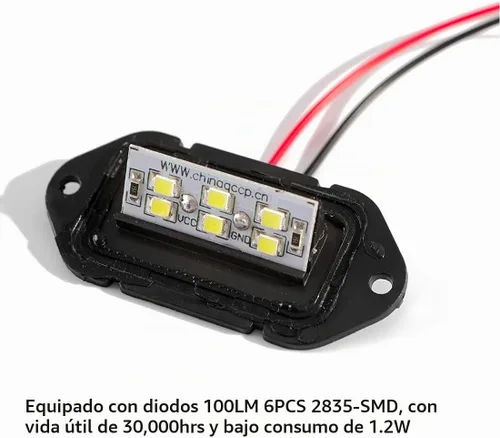 Vista 4 de CZC AUTO Luz LED Exterior de 12V para Placa de Matrícula, Lámpara de Cortesía Interior de Cúpula/Techo, Maletero/Carga, Bajo el Capó, Total 12