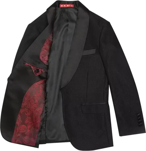 Vista 5 de ELPA ELPA Traje de esmoquin para niños, esmoquin floral ajustado para niños, esmoquin formal para graduación, Halloween, fiesta de Navidad