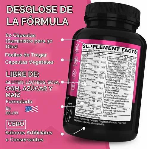 Vista 9 de Péptidos de colágeno múltiple y multivitamínico para mujer, cápsulas complejas de colágeno múltiple tipo I, II, III, V y X, píldoras de péptidos