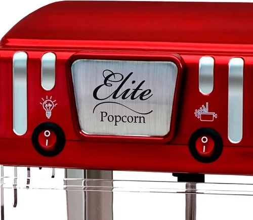 Vista 5 de [Usado] Elite Gourmet EPM-250 Maxi-Matic 74 ml Clásico Carnaval, Máquina de palomitas de mesa estilo hervidor, estilo retro, palomitas de cine