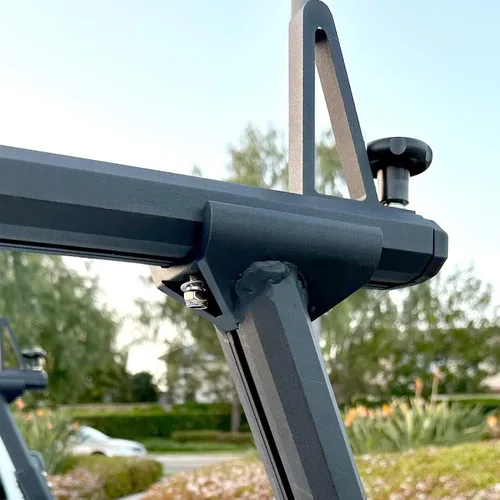 Vista 6 de MaxxHaul Estante Universal de Aluminio para Camión, Escalera, Madera, Tubería, Contratista - Capacidad de 500 lb, Altura Fija de 28" con Abrazaderas