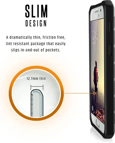 Vista 4 de URBAN ARMOR GEAR UAG - Funda para Samsung Galaxy A5 (2017) Outback resistente y ligera, resistente a caídas militares [negra]