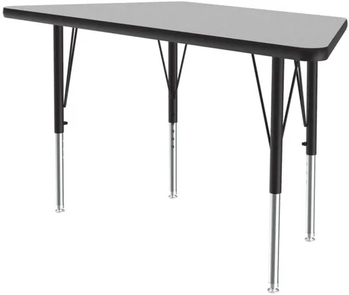Vista 61 de Correll Mesa rectangular de actividades para el aula de 24 x 48 pulgadas, altura ajustable (19 a 29 pulgadas), parte superior de granito gris, borde