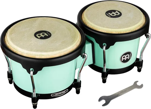 Vista 28 de Meinl Percussion HB100SNT-M bongós de madera natural de 6 3/4 y 8 pulgadas, Negro Bongos de carcasa sintética duradera profesional para adultos