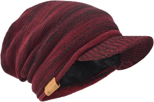 Vista 6 de Gorro de punto vintage para hombre con visera B319