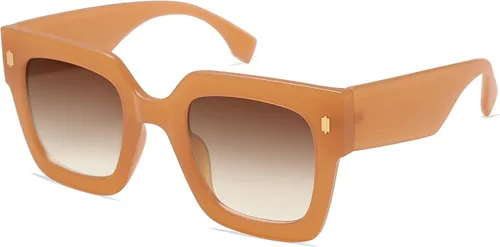 Vista 74 de SOJOS Gafas de sol cuadradas vintage de gran tamaño para mujer, estilo retro, de lujo, grandes, UV400 SJ2194