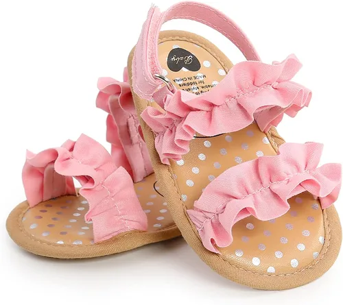 Vista 20 de Sandalias de verano para bebés, niñas y niños, unisex, antideslizantes, suela suave, transpirable, para primeros pasos, zapatos de playa al aire