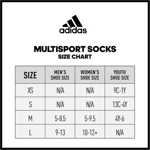 Vista 6 de adidas Calcetines unisex para adultos (1 par)