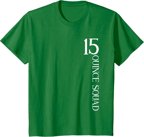 Vista 84 de Quince Squad Quinceanera 15th Birthday - Camiseta de quinceañera para niñas Asphalt Grey