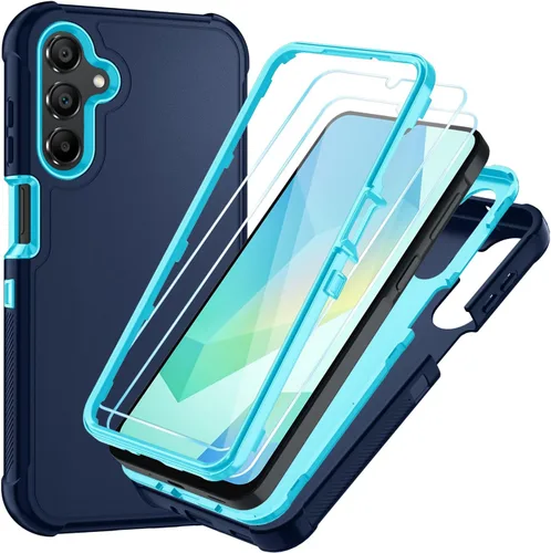 Vista 12 de Funda para Samsung Galaxy A16 5G: Cubierta de Teléfono a Prueba de Golpes de 3 Capas con Protector de Pantalla HD, Protección Híbrida Protectiva