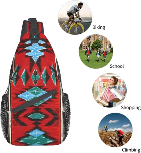 Vista 6 de COFEIYISI Mochila cruzada unisex para hombres y mujeres, bolsa de pecho casual, mochila de hombro, mochila deportiva para viajes, senderismo