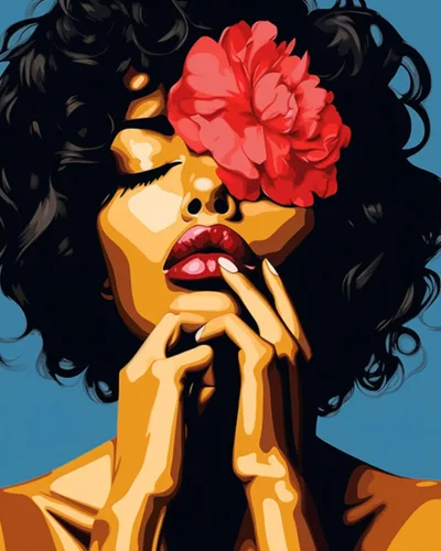 Vista 19 de Tucocoo Kit de pintura africana por números para niñas negras, lienzo de 16 x 20 pulgadas, pintura al óleo para niños, estudiantes, adultos