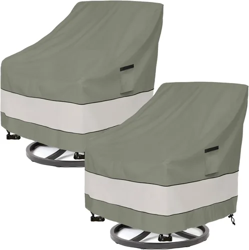 Vista 22 de Cubiertas para juego de muebles de patio Aacabo para 3 piezas de bistró al aire libre, cubierta impermeable 100% para muebles de exterior para 2