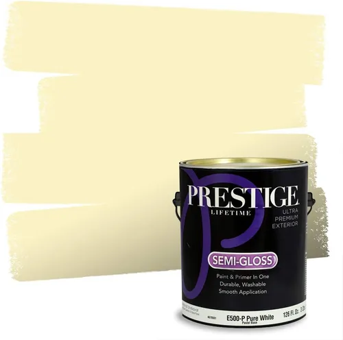 Vista 190 de PRESTIGE Pinturas de pintura exterior e imprimación en uno, 1 galón, plano, combinación comparable de Benjamin Moore* Pila de heno