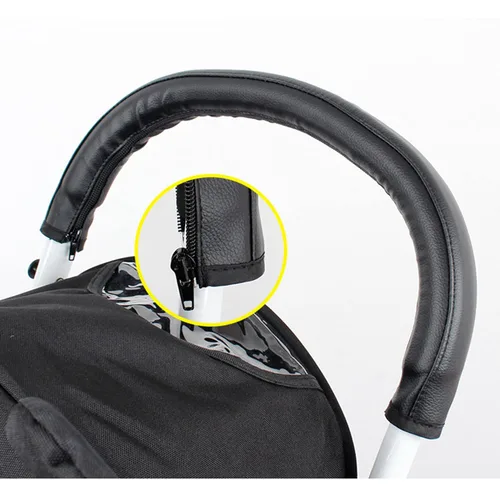 Vista 2 de Funda para manija de cochecito, funda de mango, barra de agarre, reemplazo, compatible con BBZ Yoya Reposabrazos de cochecito Accesorios de barra