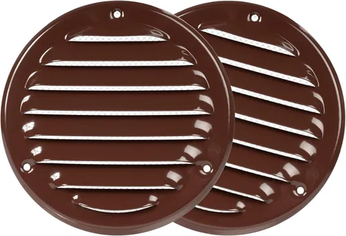Vista 14 de Cubierta para salida de ventilación – Ventilación redonda de Soffit – Rejilla de ventilación – Cubierta de rejilla – Malla mosquitera integrada