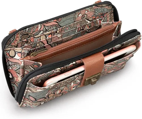 Vista 8 de Sakroots Large Coated Canvas Smartphone Crossbody Bag