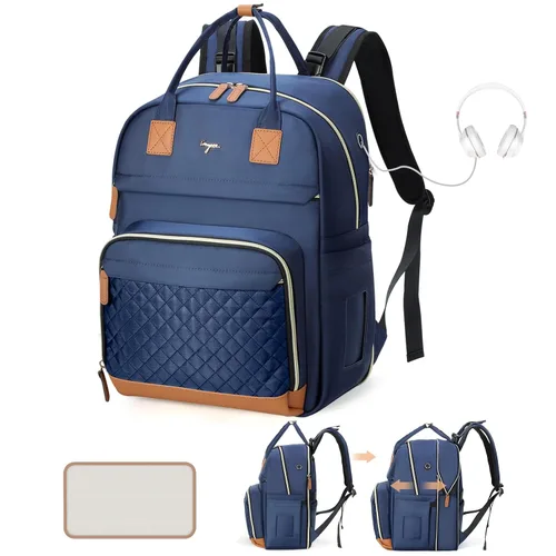 Vista 16 de Mochila para pañales extra grande para 2 niños gemelos, bolsas de viaje para bebé para mamá y papá, 25-37L, expandible, con cambiador, orificio