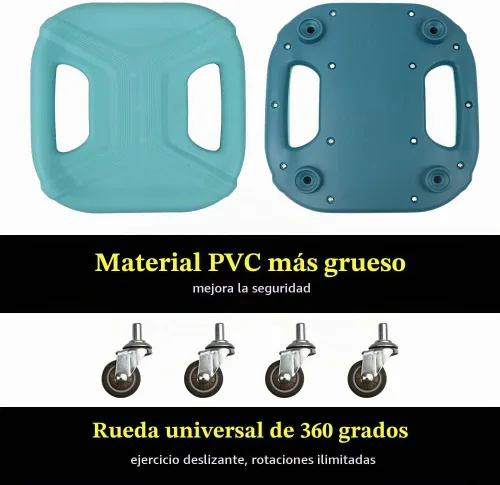 Vista 2 de Rodillo de abdominales para entrenamiento abdominal, equipo de ejercicio de rueda abdominal para entrenamiento de núcleo, rodillo de rueda abdominal