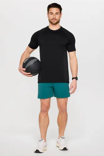 Vista 38 de Fabletics The One - Pantalón corto para hombre (forro), entrenamiento, natación, ligero, de secado rápido, bolsillo con cremallera, tejido elástico