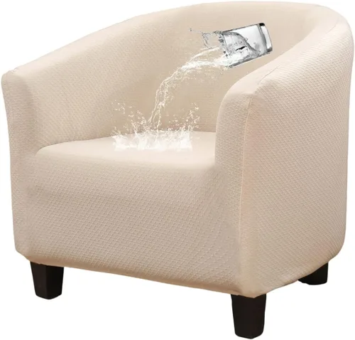 Vista 28 de NILUOH - Funda elástica para silla de club, cubierta elástica para silla de bañera, fundas para silla de barril, fundas para sillón, cubierta para 01