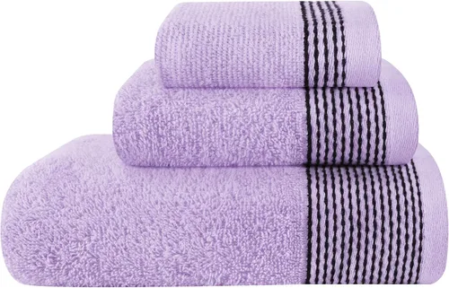 Vista 13 de Belizzi Home Juego de 3 toallas de algodón ultra suave, contiene una toalla de baño de 28 x 55 pulgadas, una toalla de mano de 16 x 24 pulgadas y un