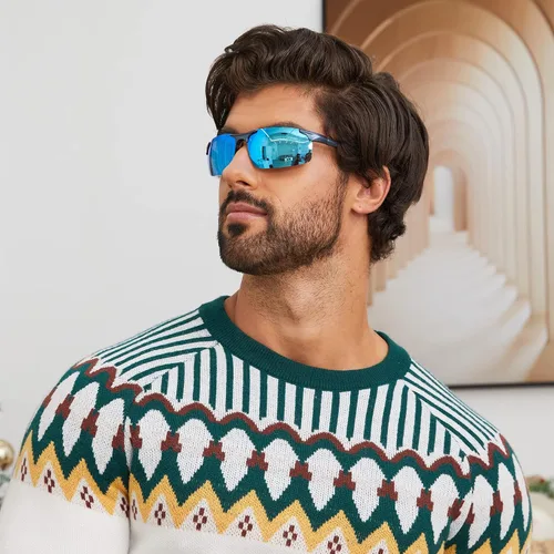 Vista 31 de Duco - Gafas de sol deportivas polarizadas para hombre con protección UV 8177s